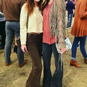 American eagle paisley orange tank